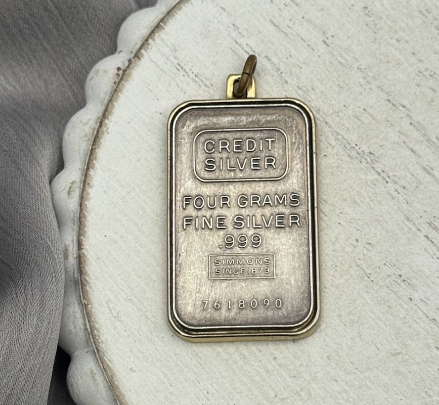 Credit Fine Silver .999 Simmons Since 1873 1.6in / 4G | eBay