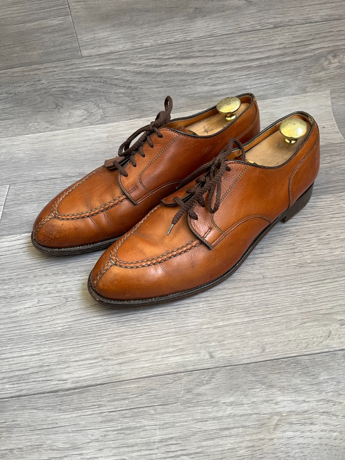 Alden 962 Burnished Tan Calfskin Norwegian Front Blucher