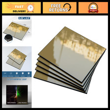 5pcs Welding Glass Lens Shade 10 - Gold Hardened Darkening Filter 4.5" x 5.25