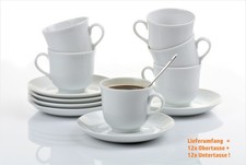 12 Kaffeetassen kpl. mit Untertasse PAULA, 24...
