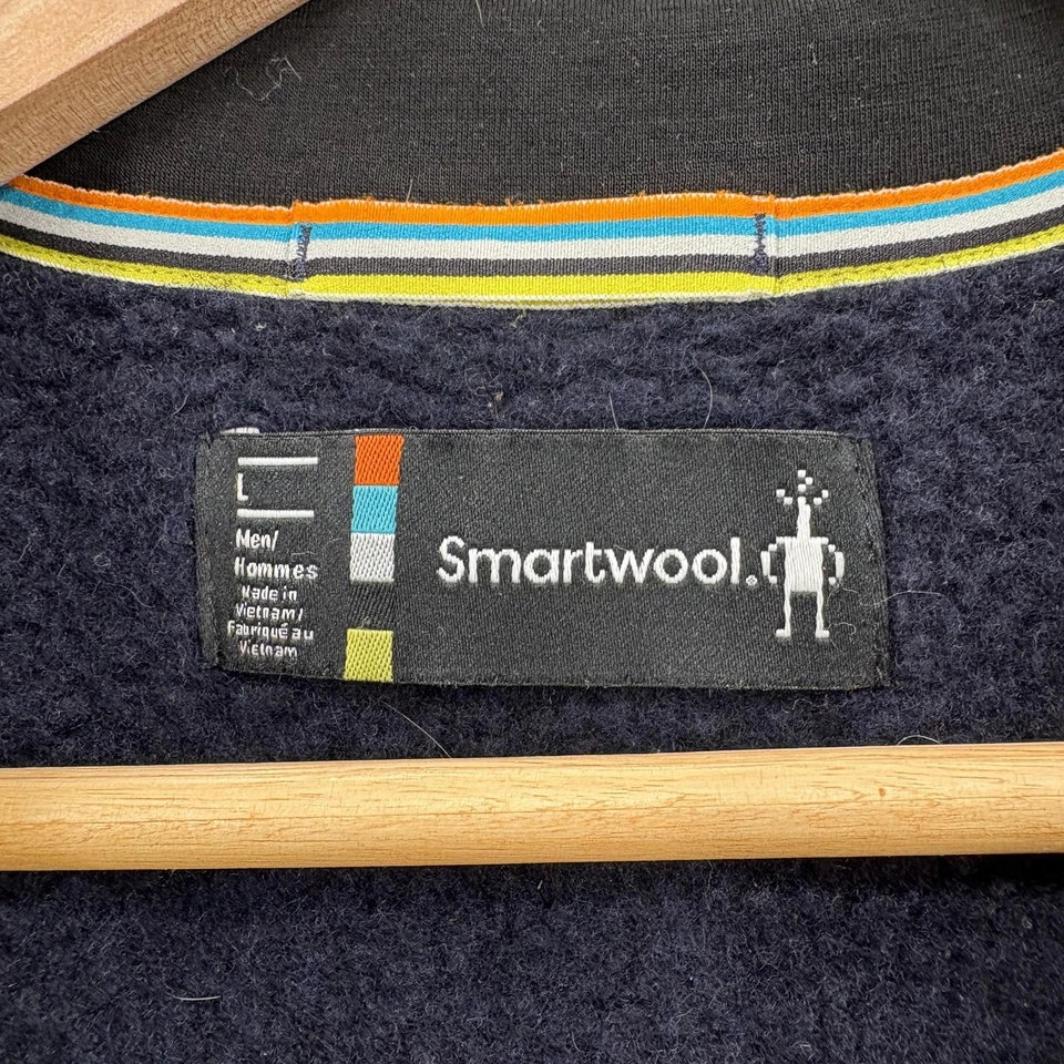 Smartwool Vest Mens Large Wool Fleece Full Zip Outdoor Hiking Pockets Travel - Image 4 of 4