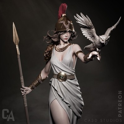 Athena by CA3D | Diorama | D&D | DnD | Print on Demand