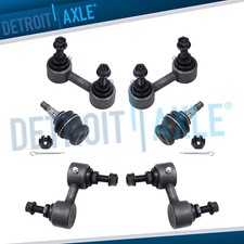 Front Rear Sway Bars Lower Ball Joints Kit for 2004-2007 Subaru Forester Impreza