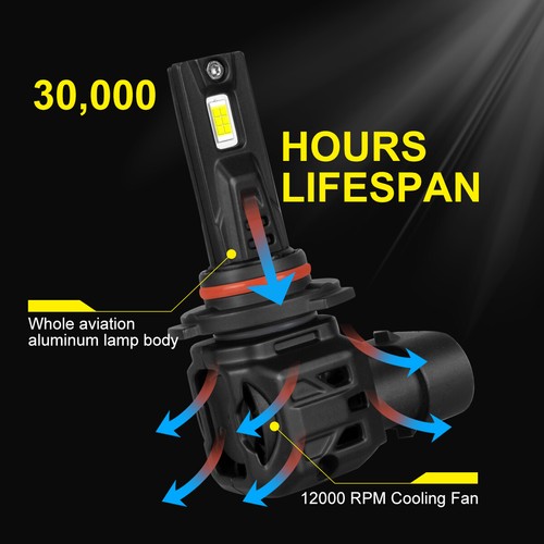For 2016-2023 Toyota Tacoma 6x LED Headlights High Low Beam Fog Light Bulbs M7H - Picture 9 of 21