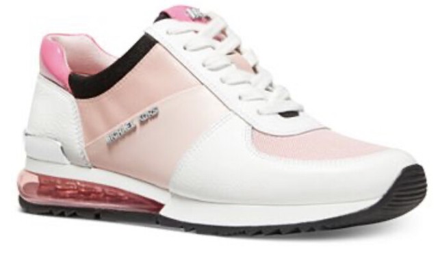 michael kors billie knit trainer pink