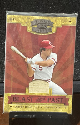 2004 DONRUSS THROWBACK THREADS JOHNNY BENCH BLAST FROM THE PAST BAT /250 14 REDS