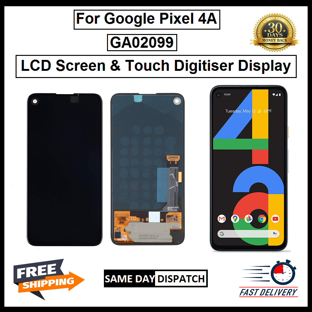 Image 1 - For Google Pixel 4A LCD Display Screen Touch Digitizer Replacement Black