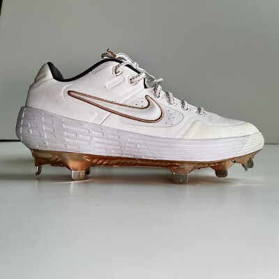 Nike Alpha Huarache Elite White Rose Gold Women’s Softball Cleats  AJ7732109