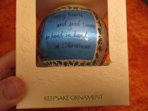 Vintage Hallmark Keepsake Unbreakable Satin Ornament Marty Links Dated 1981 - Picture 3 of 6