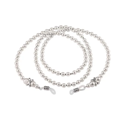Eye Glass Cord White Pearls Glasses Sunglasses Spectacles Chain Holder Lanyard