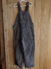 Carhartt Men's Bib Overalls - Brown 14806 Size 38x28.5