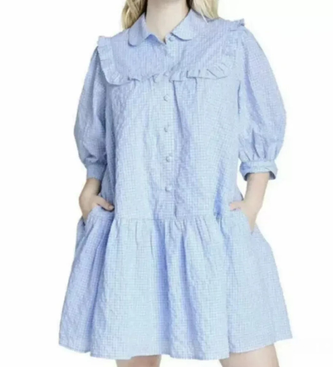 plaid shirt dress target Women's Plaid Blue Dresses