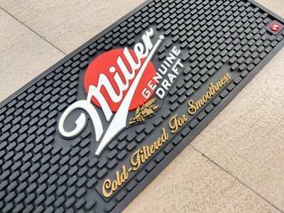 Miller GENUINE DRAFT bar mats drip mat spill mat bar runner beer