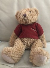 FAO Schwartz Brown Teddy Bear Plush Toy 16" Red Sweater 2015 Toys R Us