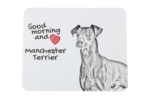 Manchester Terriër muismat met hond Art-Dog