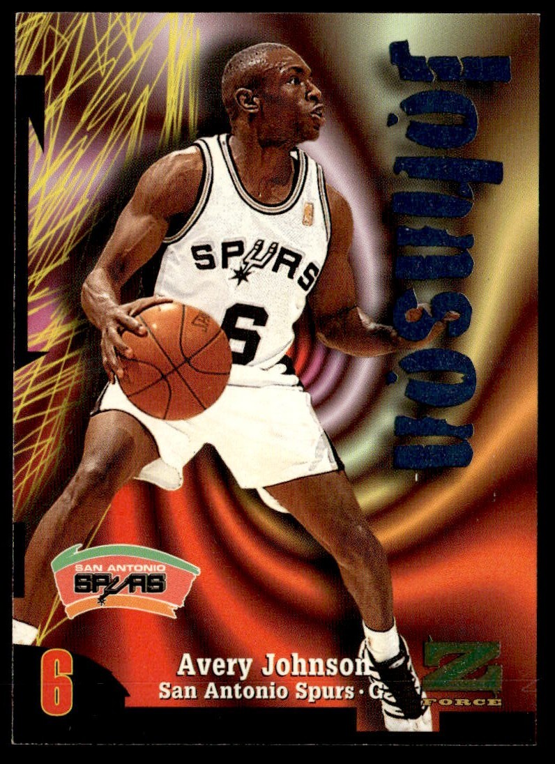1997-98 Skybox Z-Force Avery Johnson #6 San Antonio Spurs