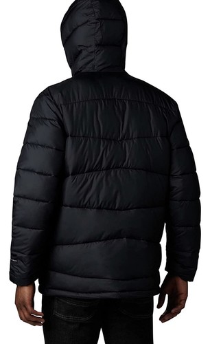 Neu Columbia Sportswear Herren Fivemile Butte gefütterte Jacke mit Kapuze Größe 2XL schwarz - Bild 2 von 17