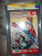 Amazing Spider-man Vol 3 # 1 CGC 9.6 Signed by Humberto Ramos Look !!!!