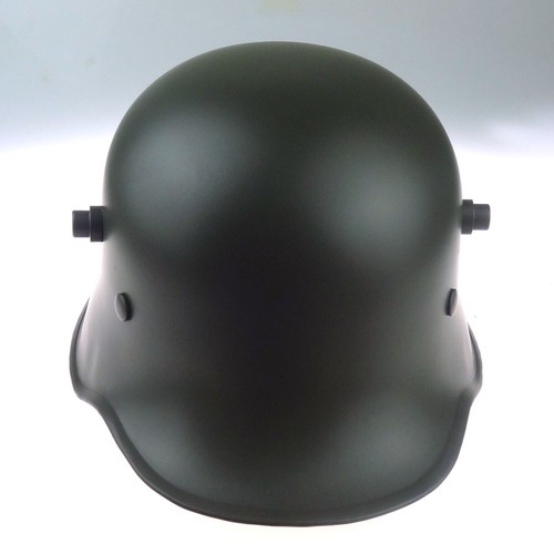 WWII WWI German Elite M18 M16 M1916 Steel Helmet Dark Green - Picture 2 of 4