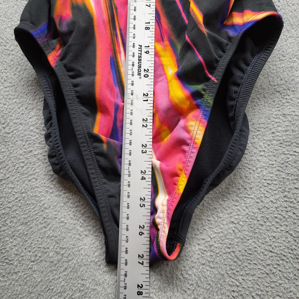 Nike Women Swimwear 6 Pink Space Highway Tie Dye One Piece Swoosh Logo - Image 4 of 4