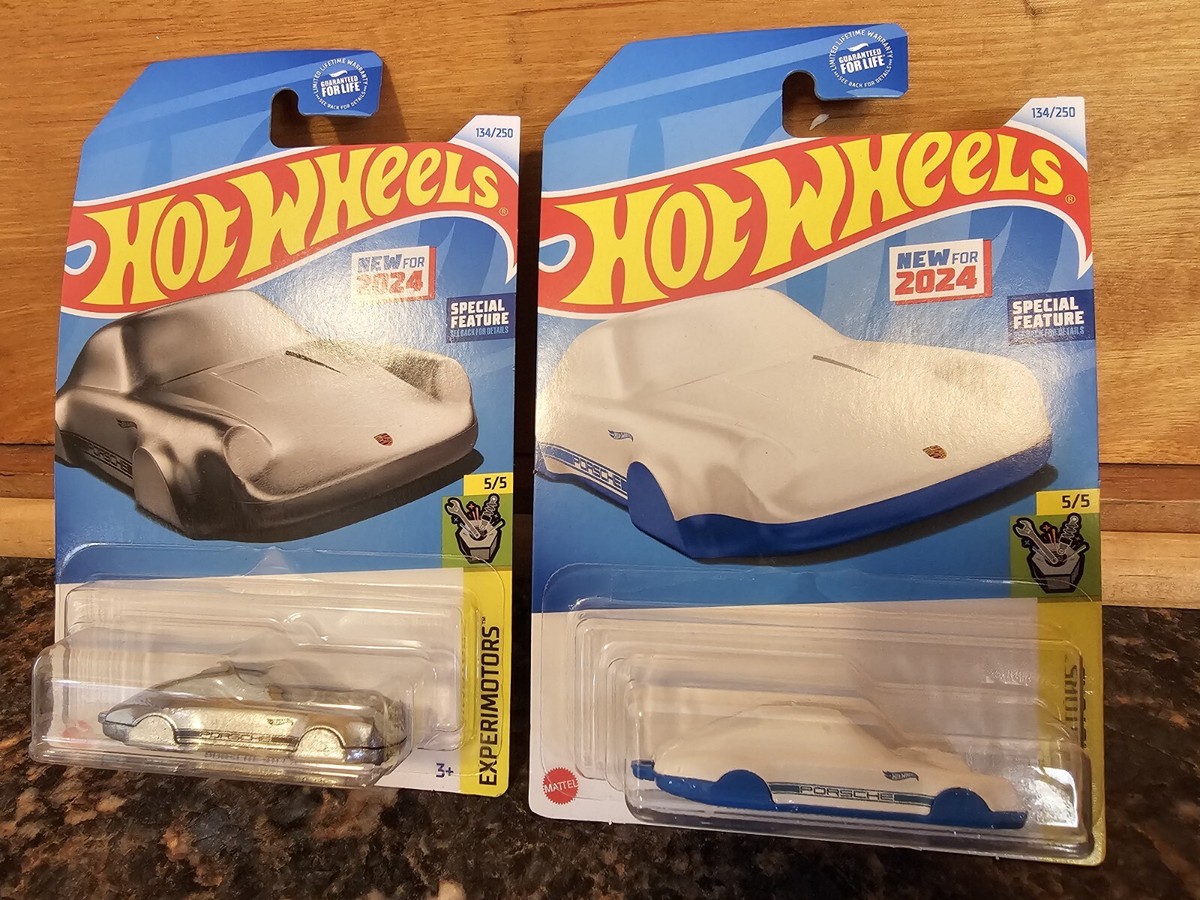 ミニカー Hot wheels Porsche 24 set 2024 Hot Wheels Porsche 911 Carrera Blue-White & Silver