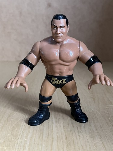 WWE The Rock Wrestling Figure Mattel Retro Hasbro ...