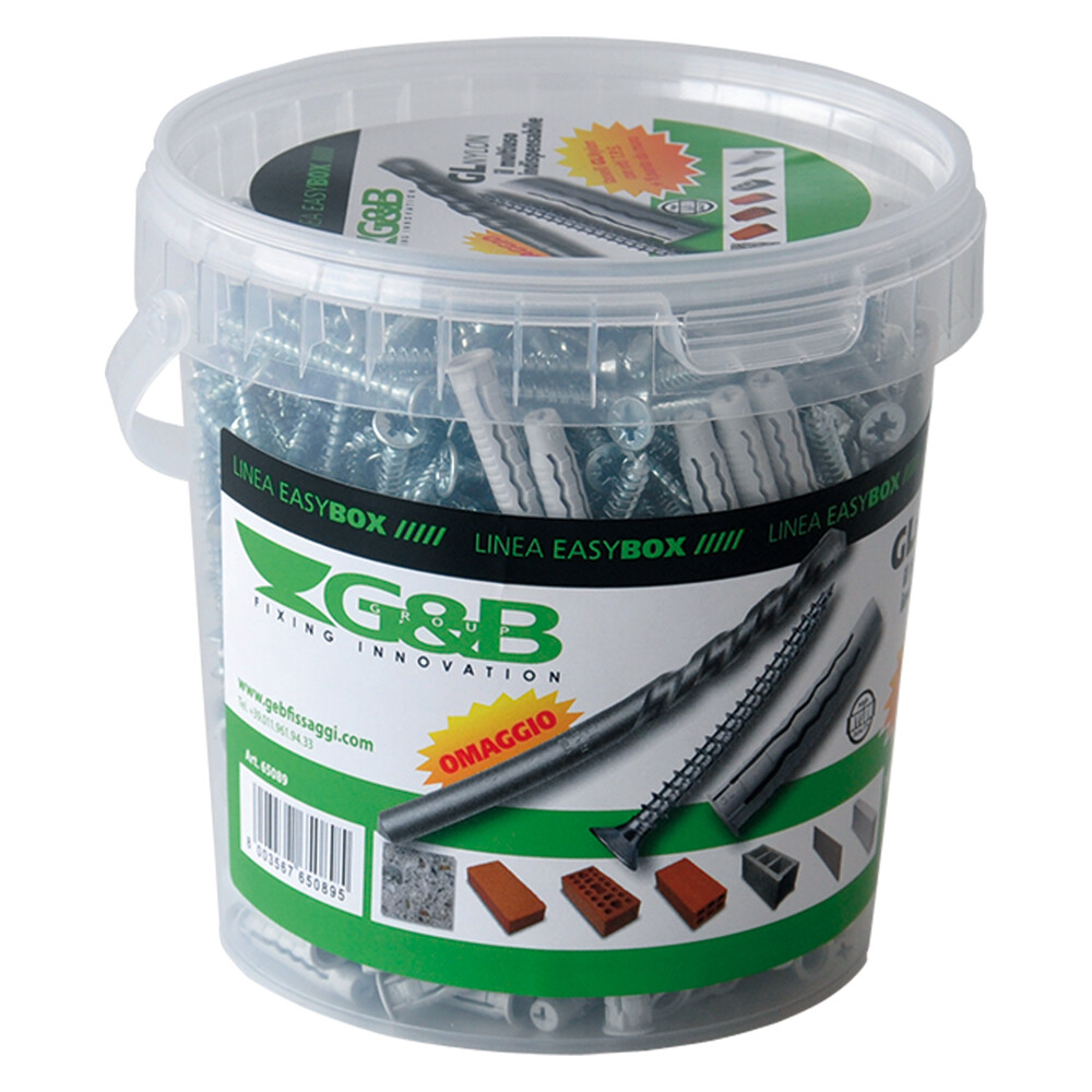 TASSELLO NYLON 'GL' GL6 VPS 6 x 30 300 pz+punta 6 x 100 GEB