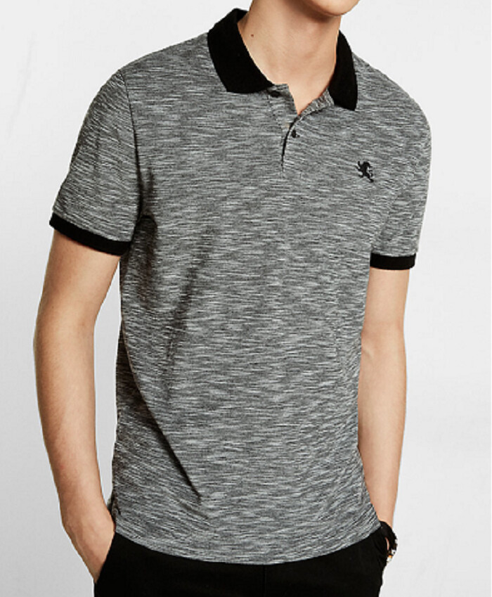 LEE■Pique Collar T-shirt ■送料込 NWT【 S 】Express Men's Textured Small Lion Pique Polo Shirt