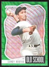2021 3235A Panini Prizm Old School Green WAVE PRIZM Sandy Koufax Los Angeles