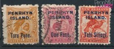 Timbres Penrhyn 1903 Mi 6-8 (complète edition) oblitéré 1903 Paysag (10702648