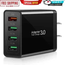 Ulti Charge Multivoltz Fast Charger Quick Charging 3.0 4-Port 40W USB Ultra Fast