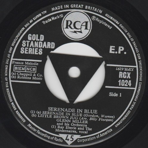 Glenn Miller Serenade In Blue 7" EP (1959) RCA Victor RCX-1024 - Picture 2 of 5