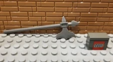Lego Dark Grey Knights Minifigure ,Weapon Axe, Halberd Elaborate, Castle Vintage