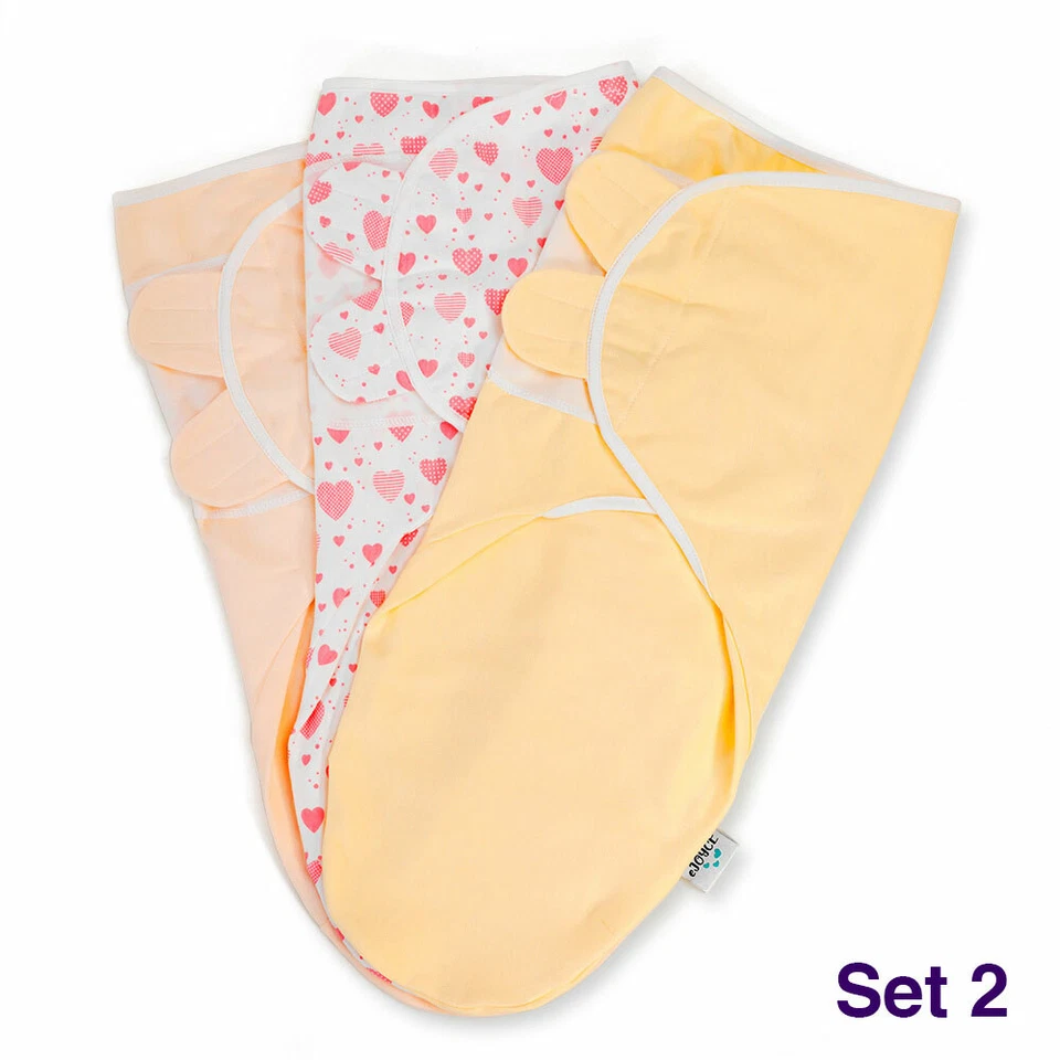 eJoyce Recién Nacido Envoltura Manta para Bebé por 3 por Paquete, EJ-2003 Foto 2 de 4