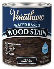 381119 Water Based Wood Stain Quart Dark Walnut