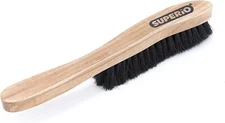 Superio Hat Brush Horsehair Bristles, Solid Wood Durable Felt Hat Brush