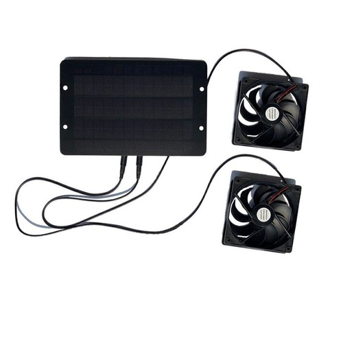 12V Solar Abführung Ventilator Belüftung Lüfter for Geflügel Haus / Gewächshaus - Bild 12 von 12