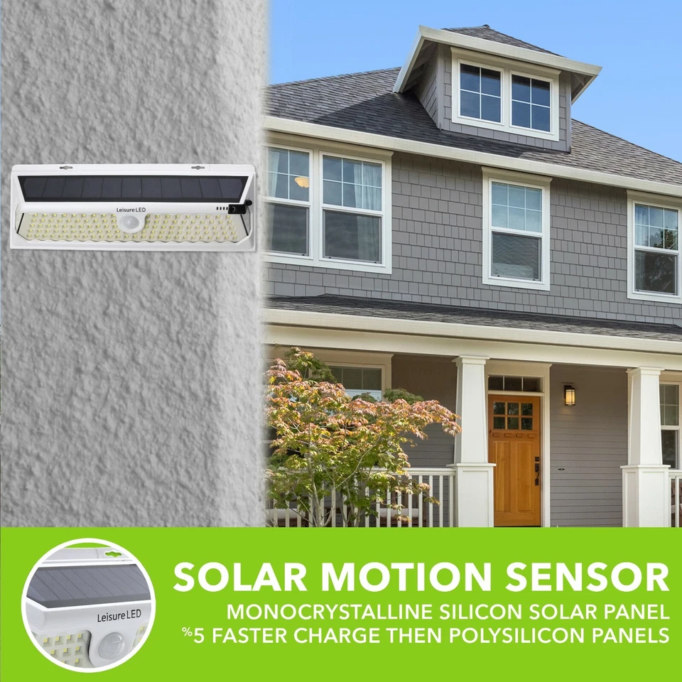 86 LED Solar Power Motion Sensor Light RV Motorhome Trailer with EXTRA Batteries - Image 4 of 4