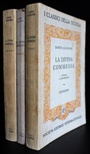 LA DIVINA COMMEDIA. 3 VOLUMI. DANTE ALIGHIERI. SOCIETÀ EDITRICE INTERNAZIONALE.