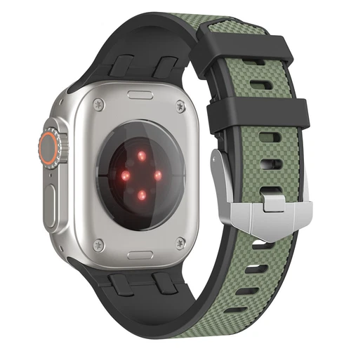Rubber Sport Band Silicone Strap for Apple Watch 9 8 7 6 5 SE Ultra 2 44/45/49mm - Picture 12 of 40