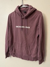 The North Face Purple Women's Hoodie Graphic Big Logo Size Small