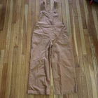 New Patagonia Stand Up Bib Cropped Overalls Pants Women 10 M/L Brown Work Chore