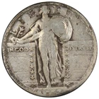 1924-D Standing Liberty Quarter VG VERY DETAILS Cleaned A2977