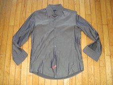 HUGO BOSS MEN'S BLACK LABEL BUTTON UP SLIM FIT SHIRT SIZE MEDIUM HARDLY WORN