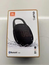 JBL Clip 5 Black Portable Bluetooth Speaker New and Sealed