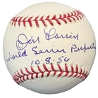 Don Larsen Signed World Series Perfect Game 10 8 56 OML Baseball Yankees JSA