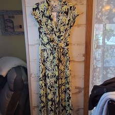 NWT Michael Kors Hi Lo Palm Tree Resort Vacation Dress Sz 6 Retail $140