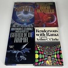 Arthur C Clarke Lot of 4 Rama Series Revealed Rendezvous With II Garden HC DJ