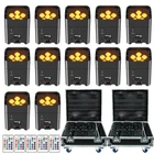 6x18W Wireless Stage Par Light Battery Uplight RGBWA UV Rechargeable DMX512 DJ