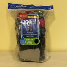 Hanes Underwear Boys XL 16-18 Boxer Briefs Tagless Cool Comfort 10 Pair New 1103